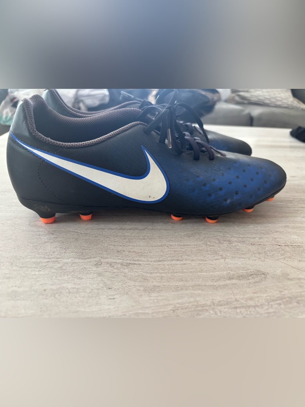 Nike Men’s Soccer Cleats with Orange Studs